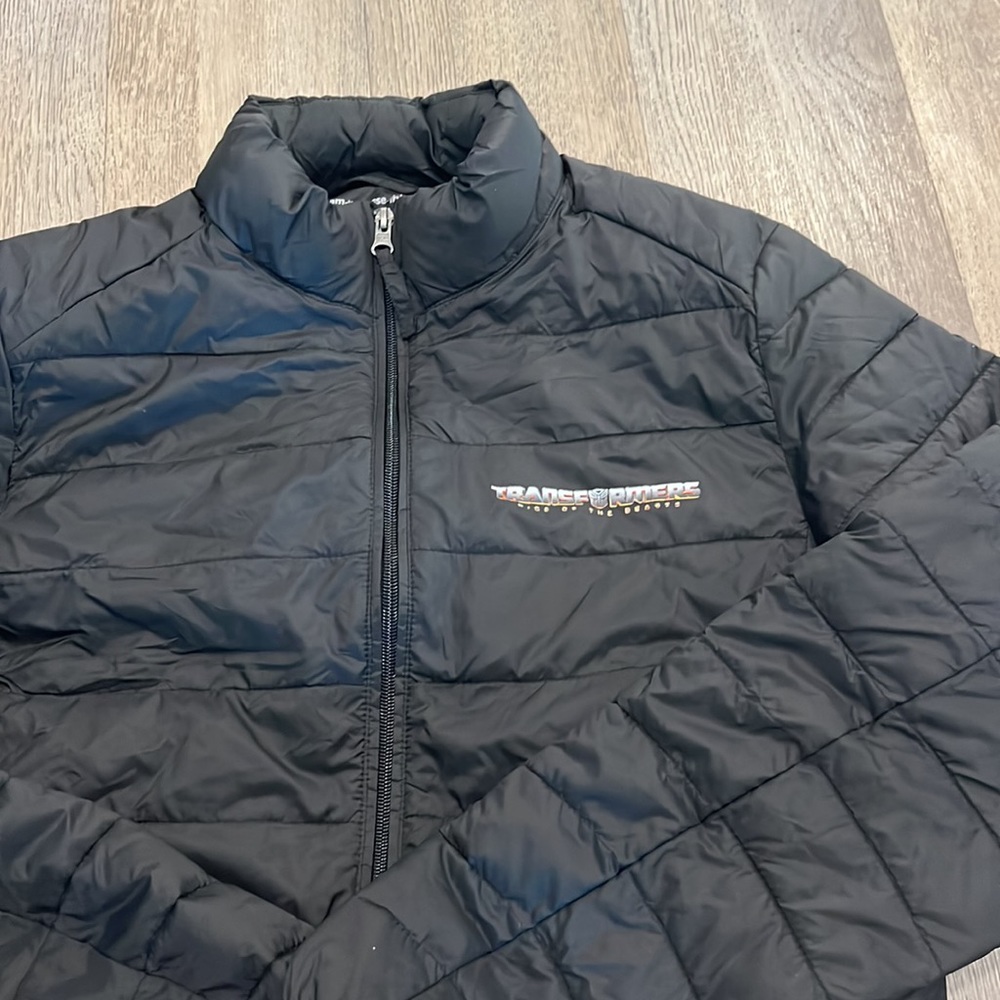 NWOT UNISEX BLACK DOWN JACKET TRANSFORMERS